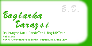 boglarka darazsi business card